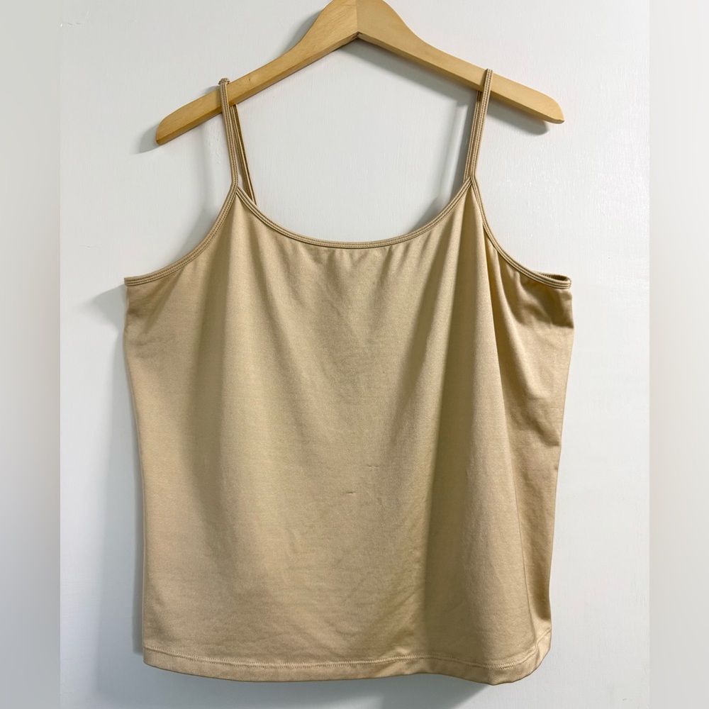 Lane Bryant Plus Size Cami 18/20 Beige Stretch Tank Top